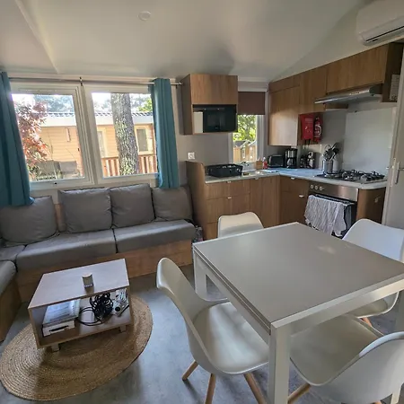 Mobil-home Neuf Surequipe 6 Pers 3 A Cap Ferret Dans 4 Etoiles Avec Piscine * Lège-Cap-Ferret