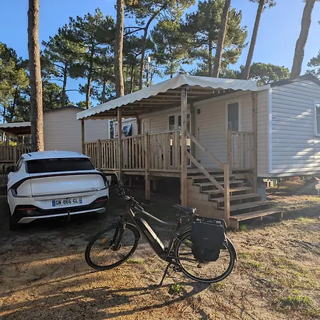 Mobil-home Neuf Surequipe 6 Pers 3 A Cap Ferret Dans 4 Etoiles Avec Piscine * Lège-Cap-Ferret