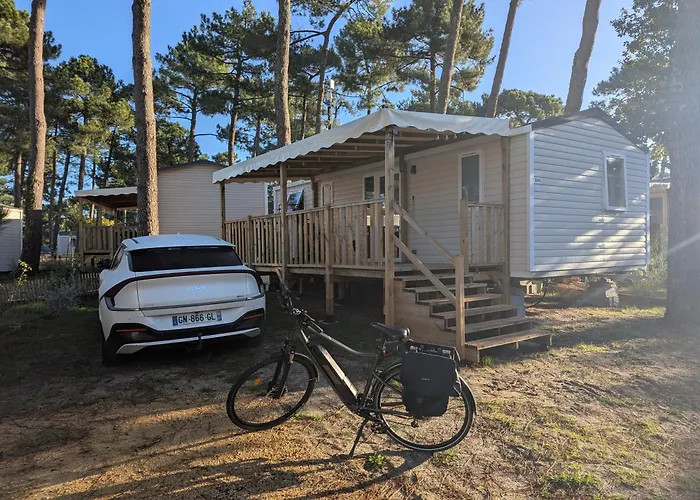 Mobil-Home Neuf Surequipe 6 Pers 3 Chambres A Lege Cap Ferret Dans Camping 4 Etoiles Avec Piscine * Lège-Cap-Ferret